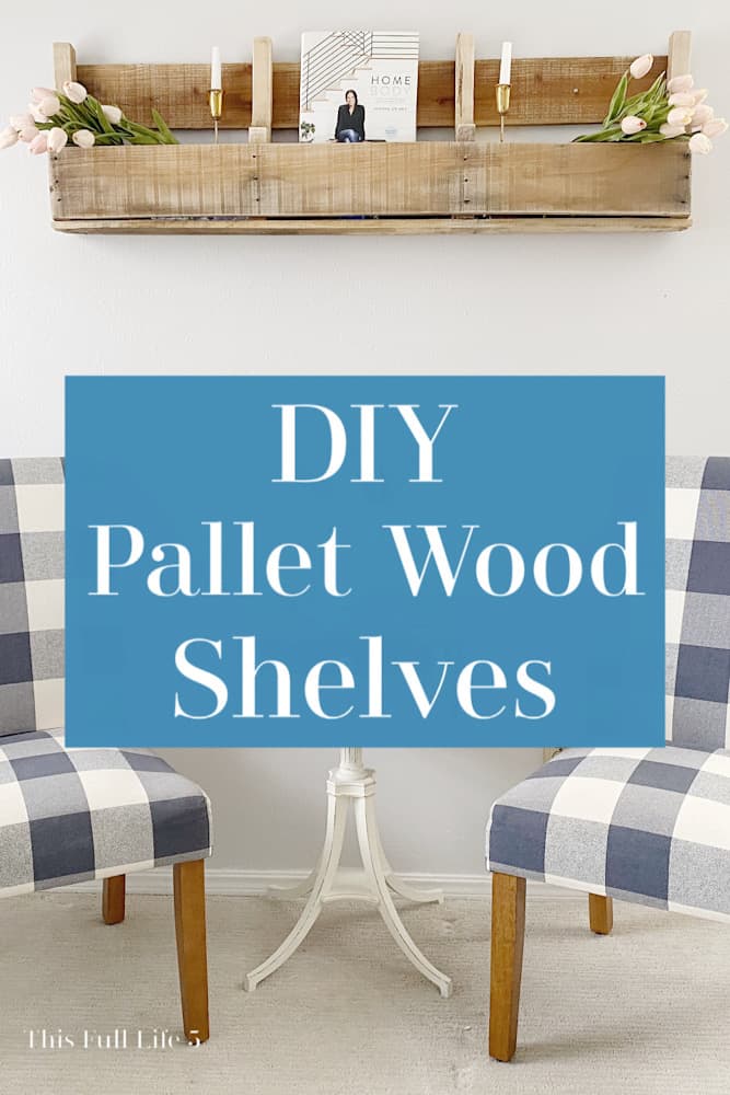 DIY Pallet Wood Shelves